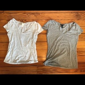 Two H&M v-necks